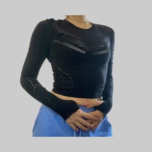 Fabletics Black Long sleeve top